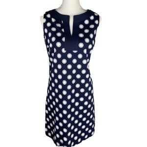New York & Company Midi Sleeveless Polka Dot Dress